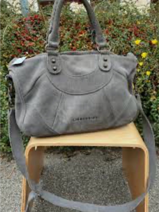 Liebeskind Handbags - Liebeskind Berlin Esther Satchel – Vintage Washed Grey Suede | Like New